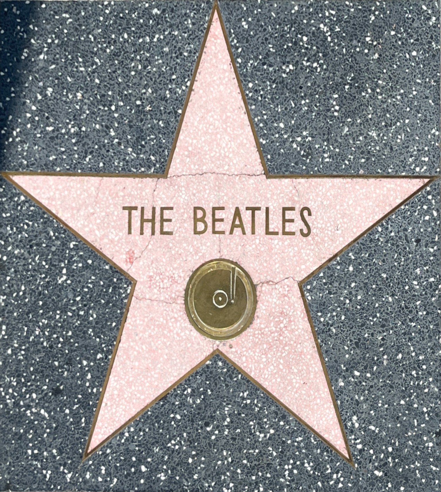 Stern auf dem Hollywood Walk of Fame mit der Aufschrift "The Beatles".