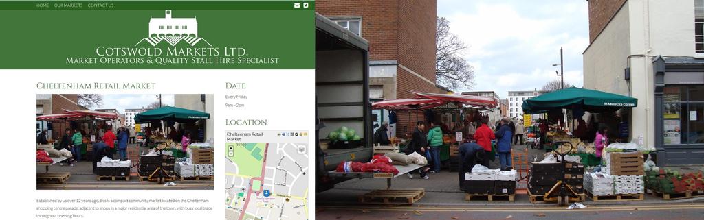 Menschen werden auf einem Markt unter einem sonnigen Himmel gezeigt.