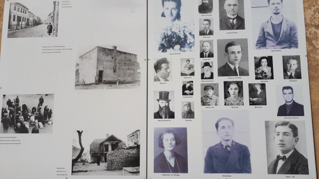 Collage-stiliges Buchcover mit verschiedenen Porträts von Männern und Frauen in Anzügen und legerer Kleidung mit fetter Schrift auf hellblauem Hintergrund.