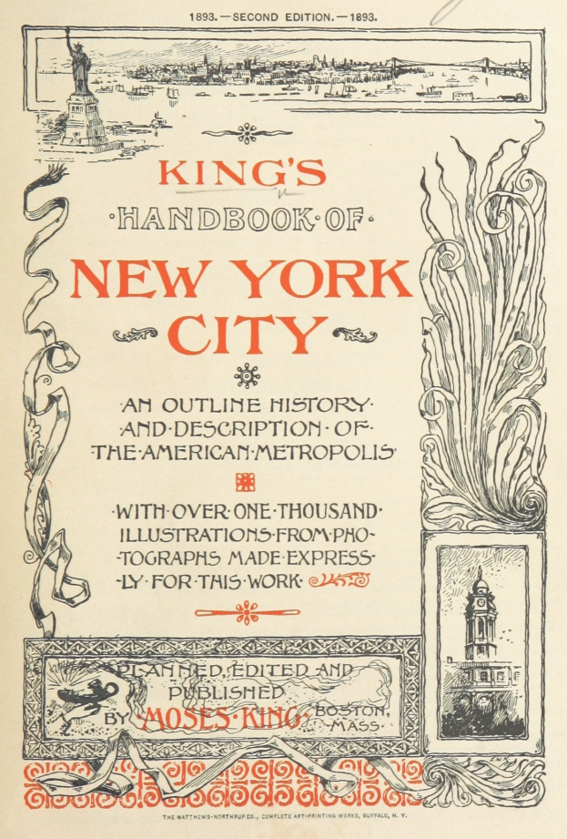Ein Hardcover-Buch mit dem Titel 'Königs Handbuch von New York City' mit blauer Hülle und weißer Schrift, das den Titel in fetter Schrift in der Mitte zeigt und auf dem Rücken den Titel und den Namen des Autors.